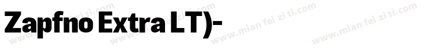 Zapfno Extra LT)字体转换